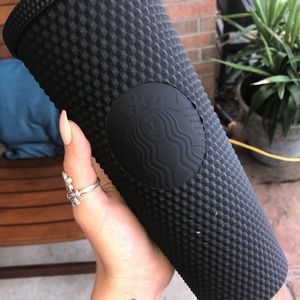 Matte Black 3-D BRAND NEW Starbucks Tumbler